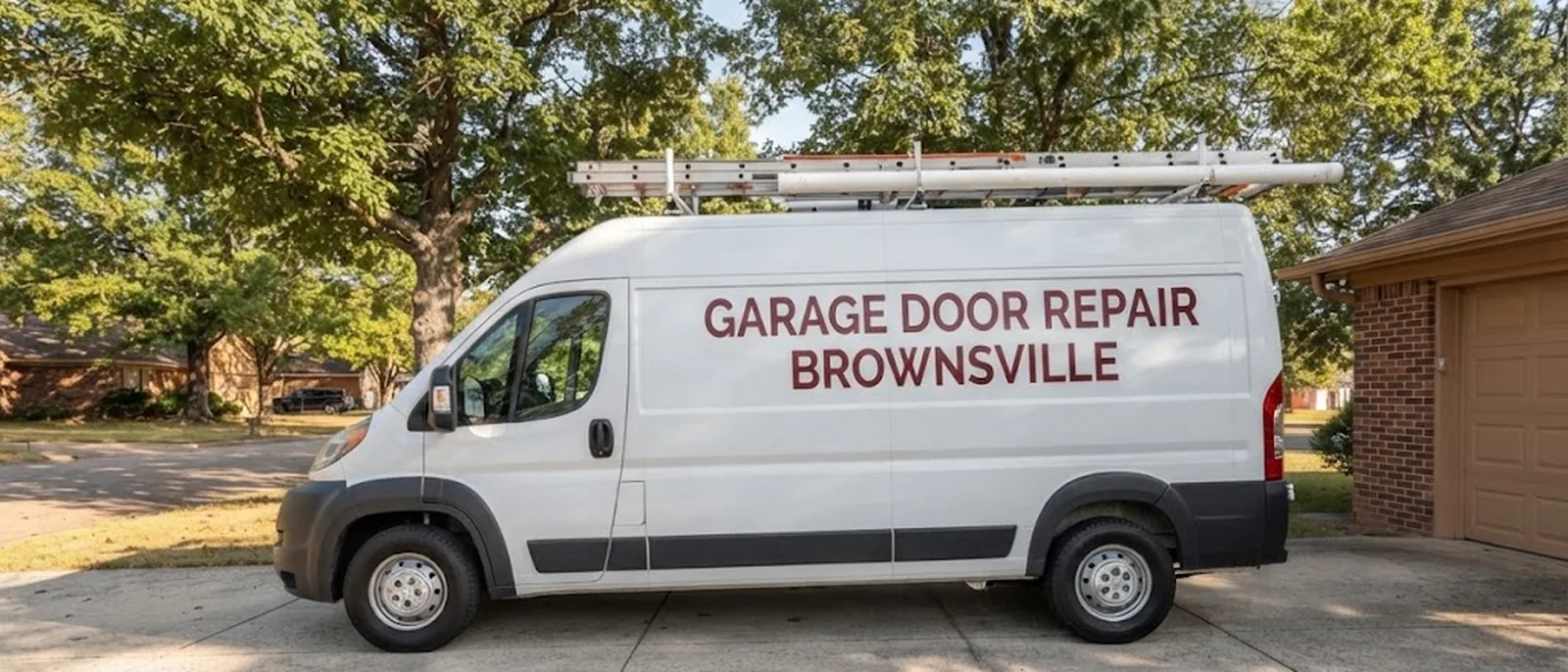 Garage Door Repair Brownsville service vehicle in Brownsville, TN